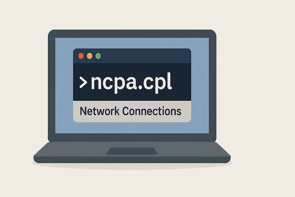 ncpa.cpl Command: What It Is and How to Use It