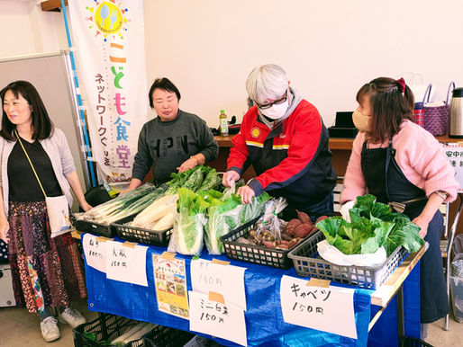 冬日和の日曜、マルシェ出店
