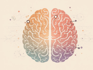 a picture of a brain with activity to capture the fluctuation of women's hormones throughout the month