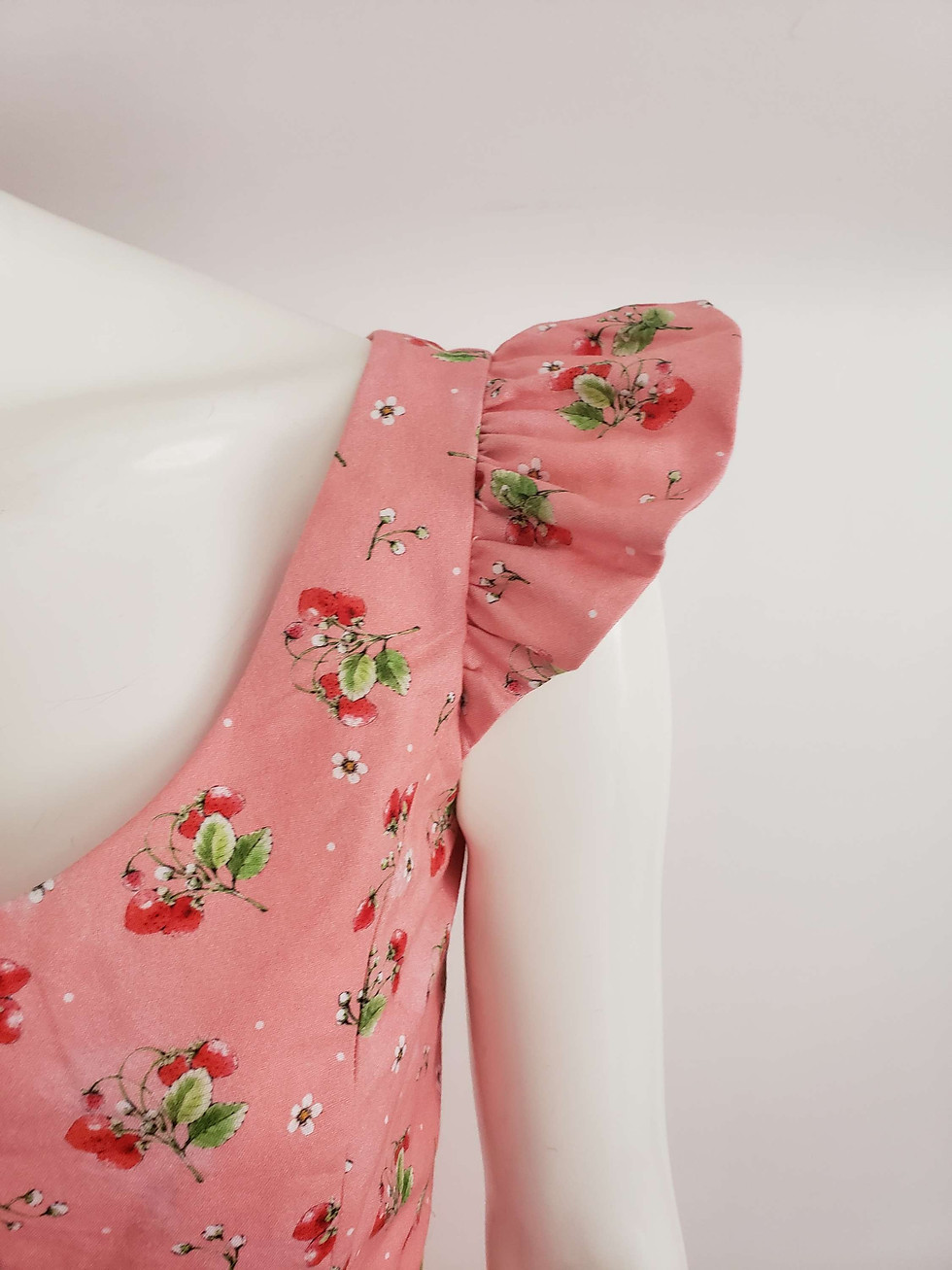 Thumbnail: Pink Strawberry Print Swing Dress 