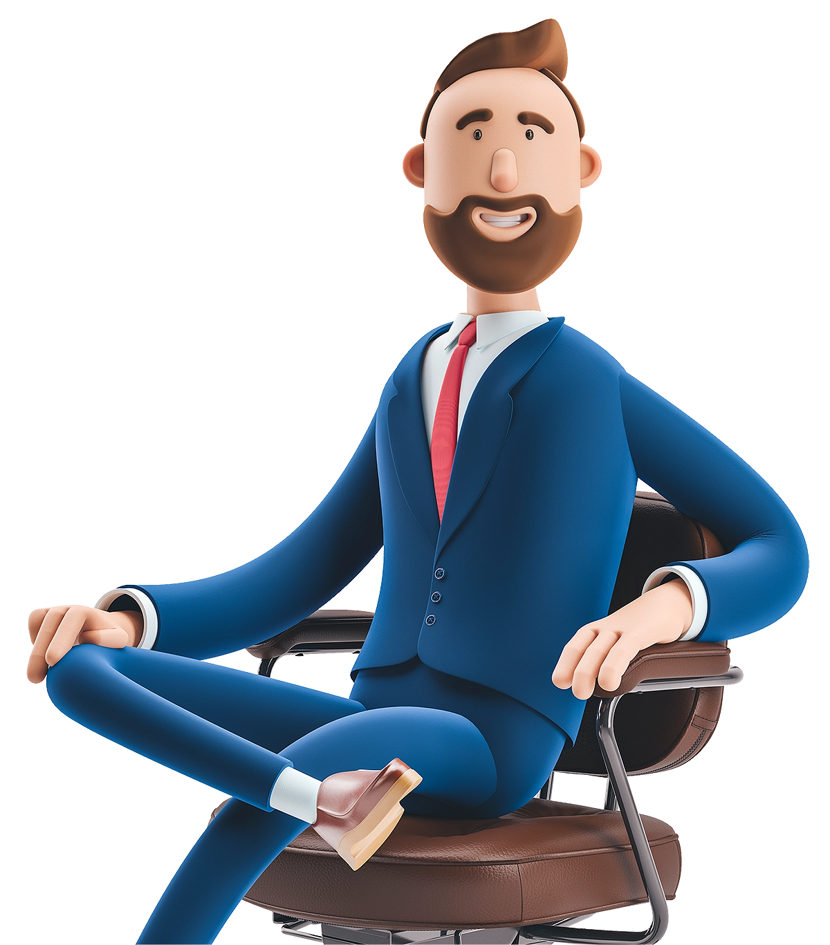 Cartoon Man in chair