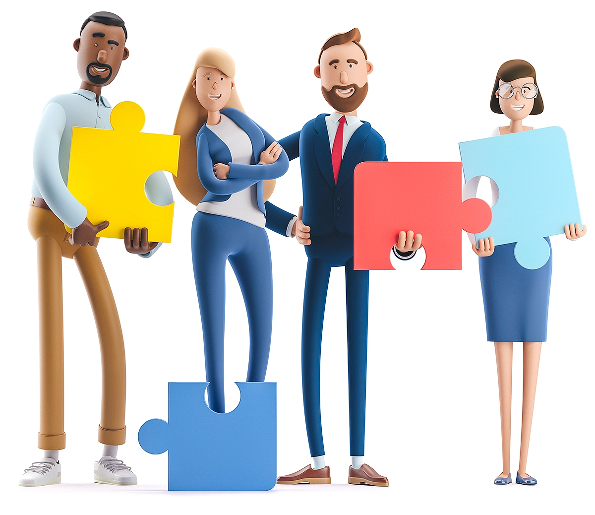 Ad Giants cartoon people