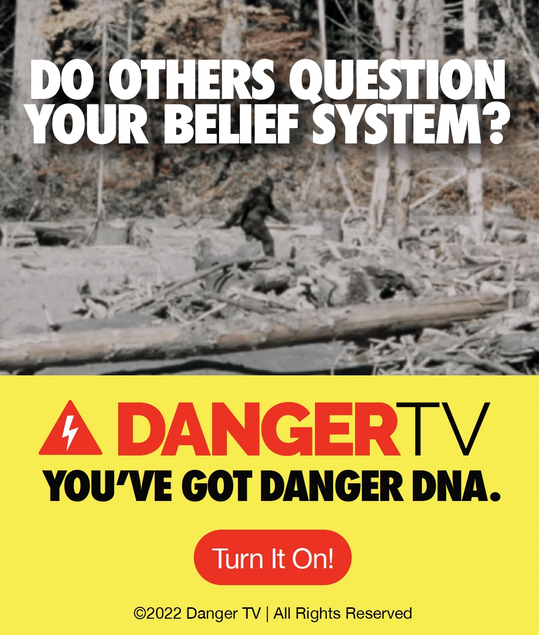 Screenshot of danger tv