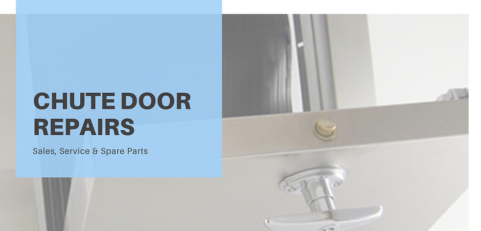 Garbage chute intake door repairs elephants foot, wastech and jd macdonald