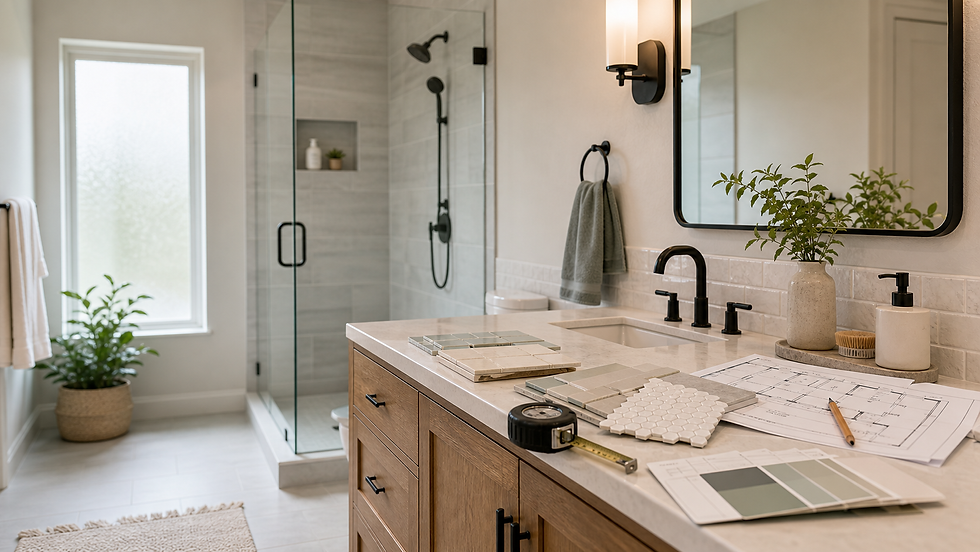 Bathroom renovation planning for a Massachusetts home by WOW Construction