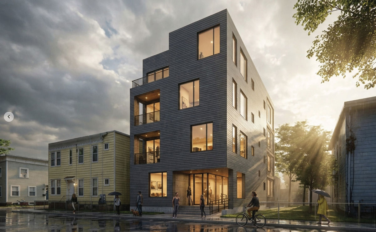 Cambridge condo interior rendering
