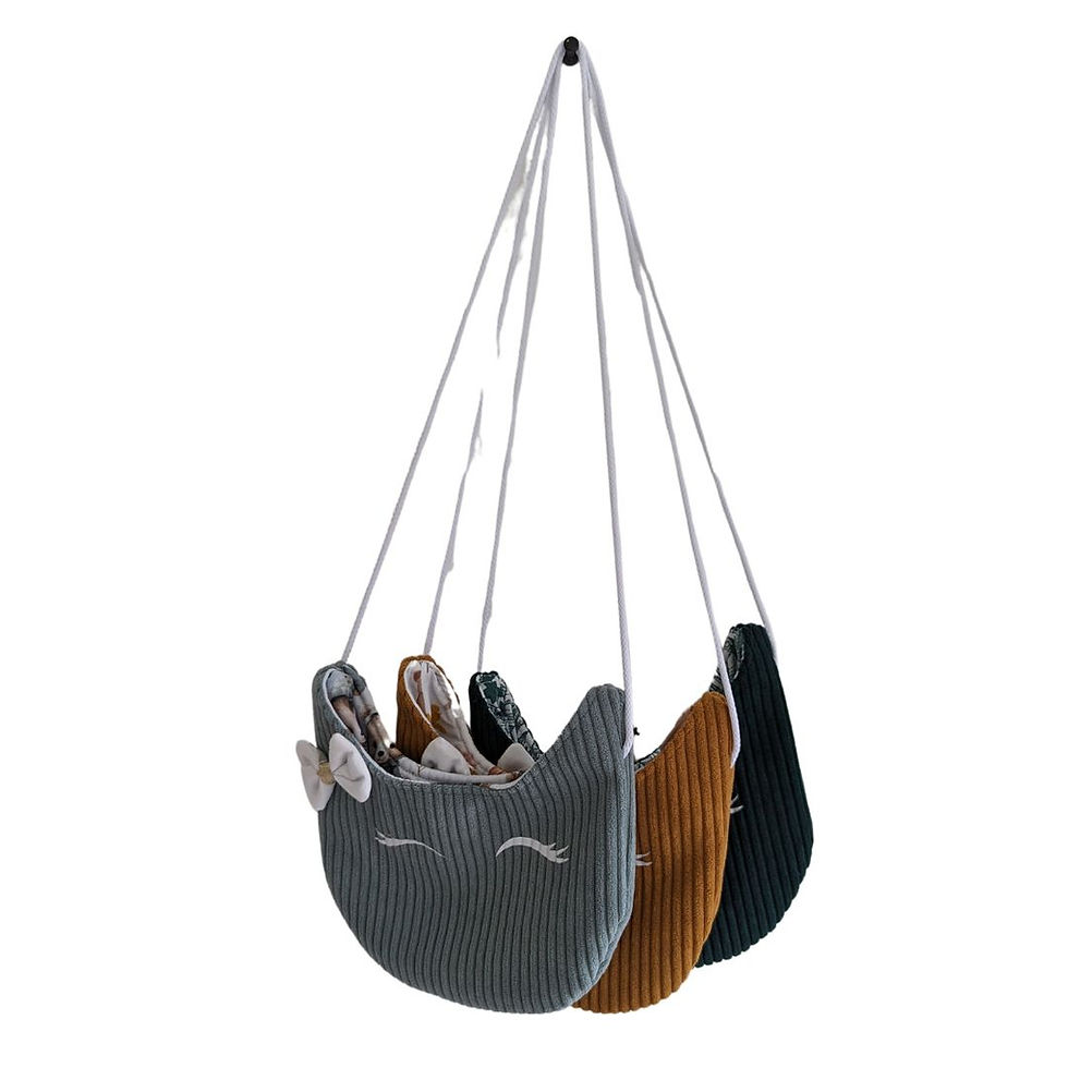 Miniature : Sac chat bleu lichen