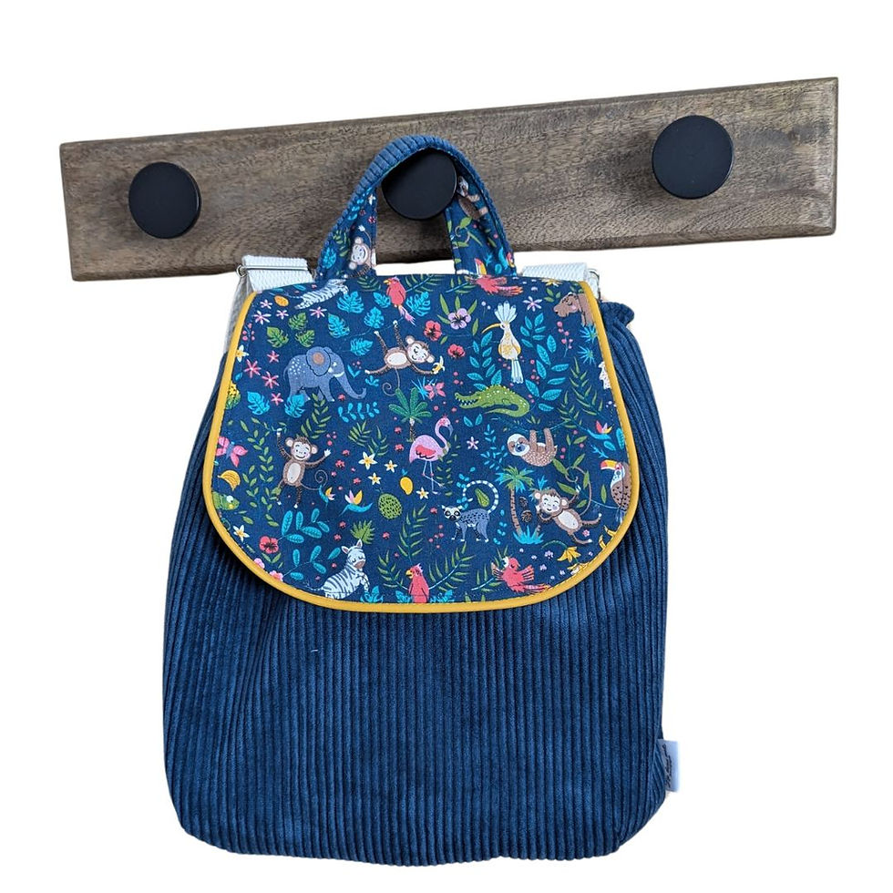 Sac à dos bleu jean