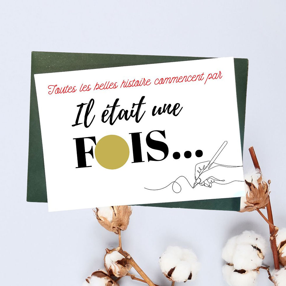 Carte à gratter " il était une fois..."
