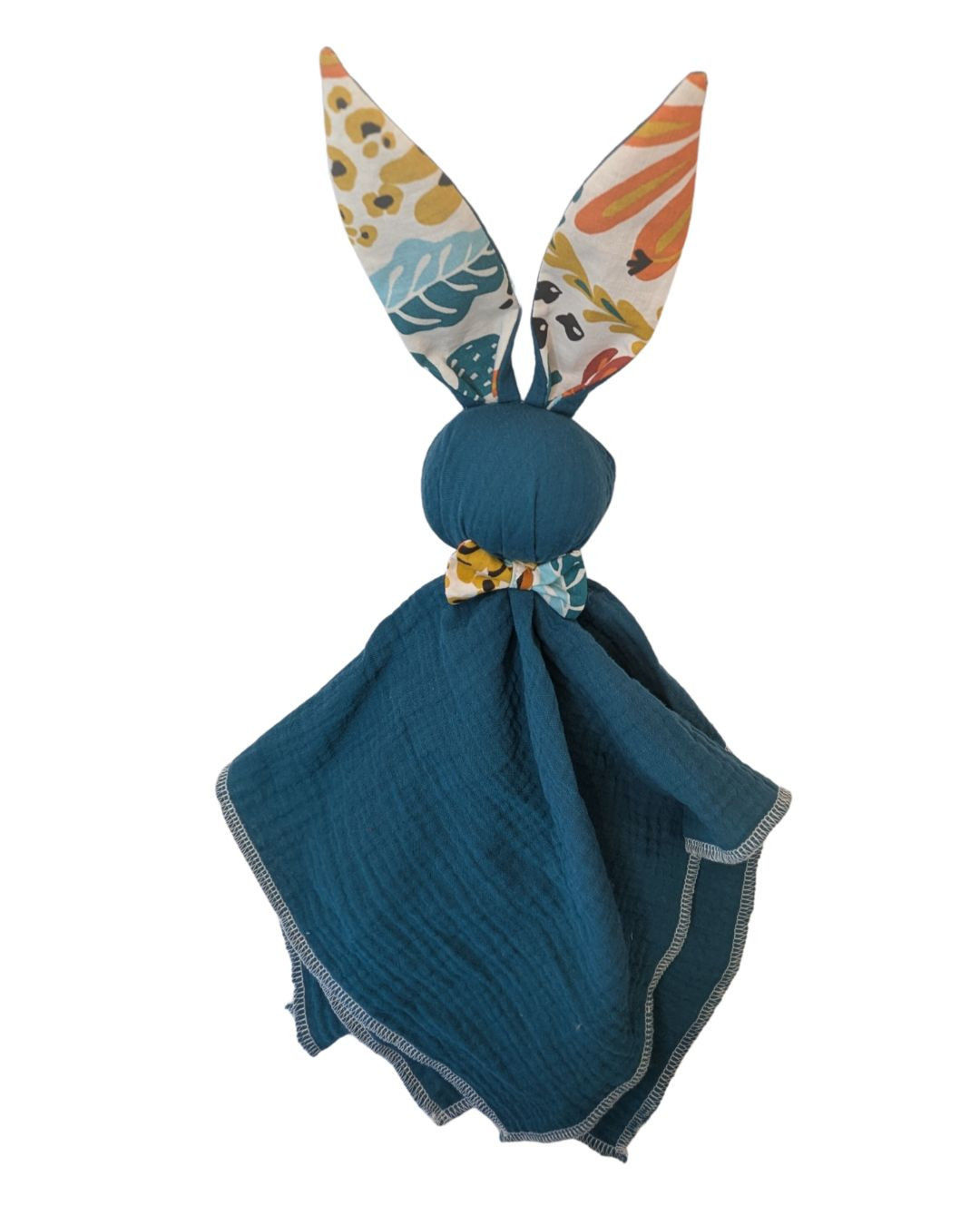 Doudou Lapin Bleu Canard