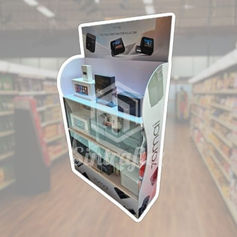 Freestanding POSM Standee made of PVC foam board with UV print, ideal for POSM and retail campaigns.