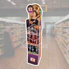 POSM Floor Display Standee made of PVC foam board with UV direct print for retail and promotional POSM use.