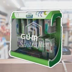 POSM Checkout Display made from PVC foam board for retail counters, printed with HD UV for POSM use.