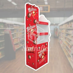 Product Display Standee KL made of PVC foam board with UV print, ideal for POSM and retail campaigns.