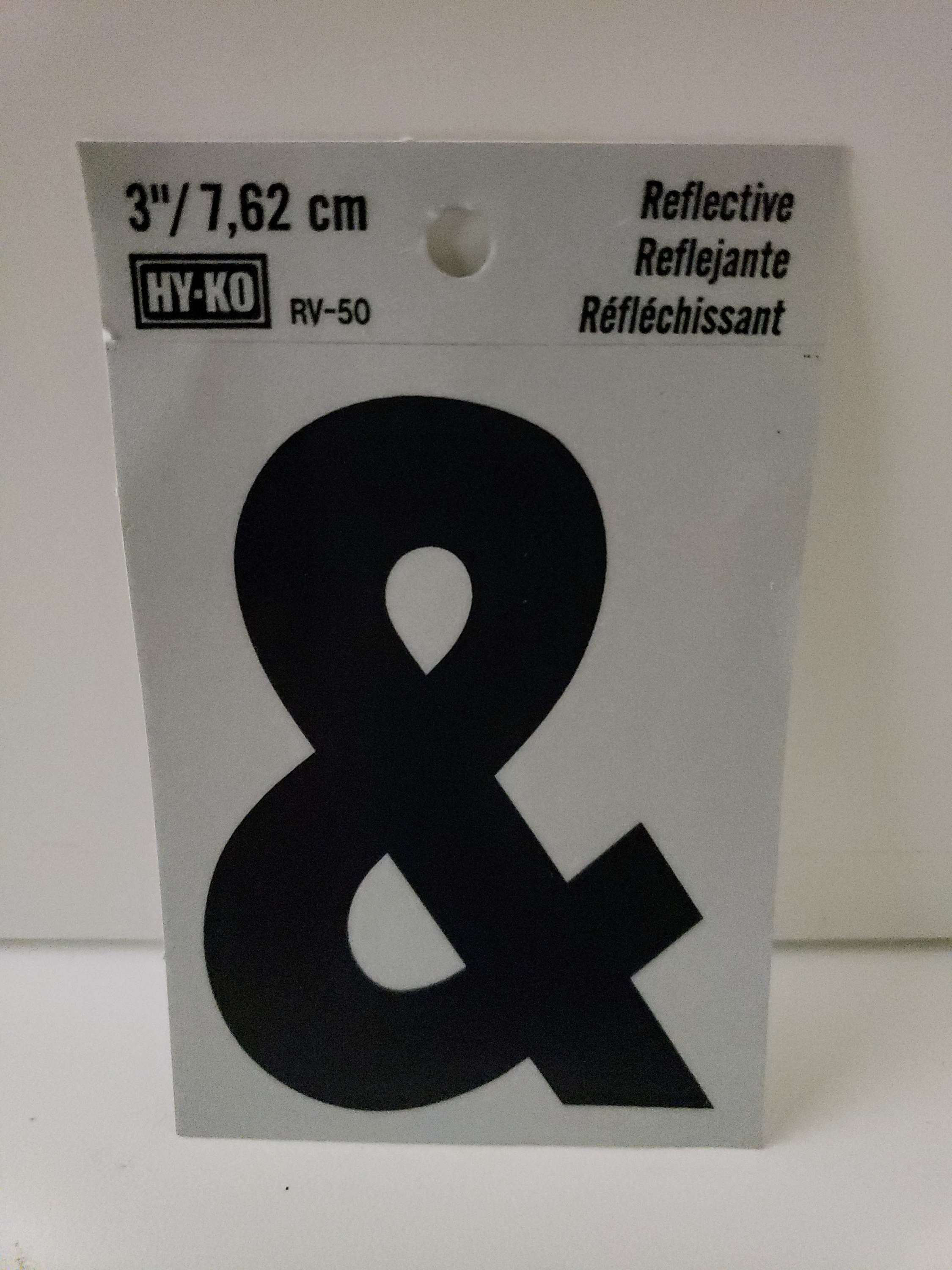 HY-KO  3" Self-Adhesive Symbol & Reflective 