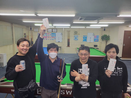 2023.4.7(金) Billiards VAMP Monthly Tournament結果|PABC|KPCL|大阪ビリヤード