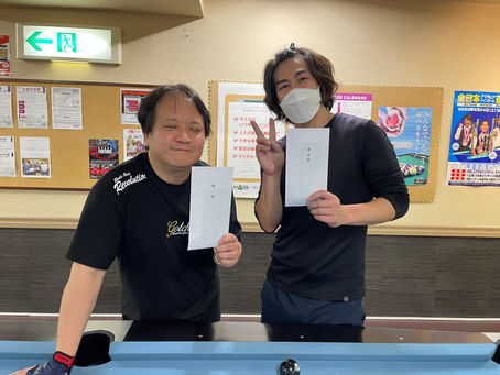 2023.4.4(火)マグスミノエ 9ボール Monthly Tournament結果|PABC|KPCL|大阪ビリヤード