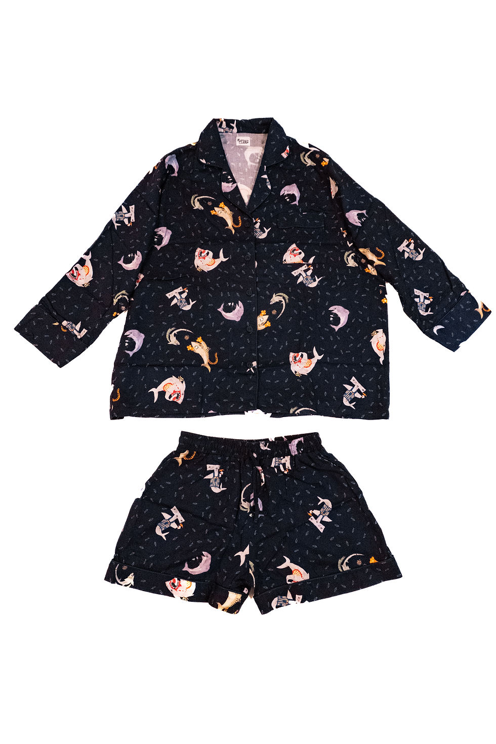 Sharks Pajama Set (Shirt + Shorts)
