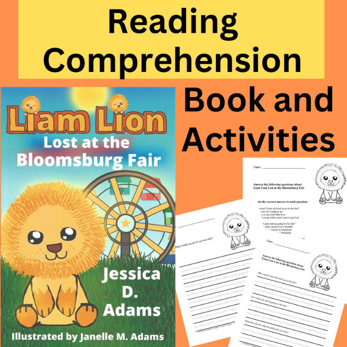 Liam Lion Lost at the Bloomsburg Fair eBook and reading comprehension activities