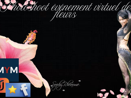 Photoshoot événement virtuel des fleurs