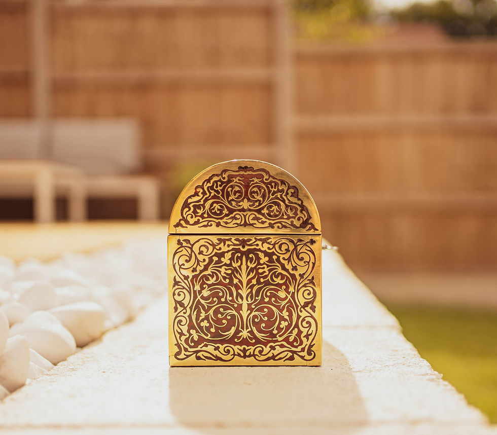 Thumbnail: Superb Halstaff & Hannaford Boulle Jewellery Box