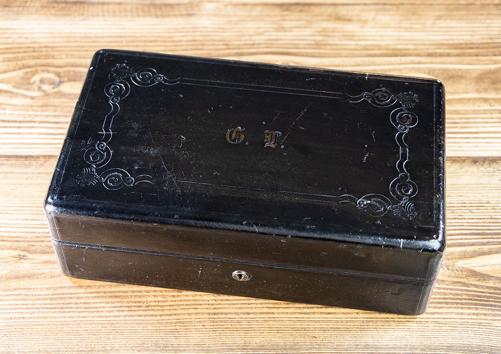 Thumbnail: Fully kitted Gent's Box Silver plate c.1890