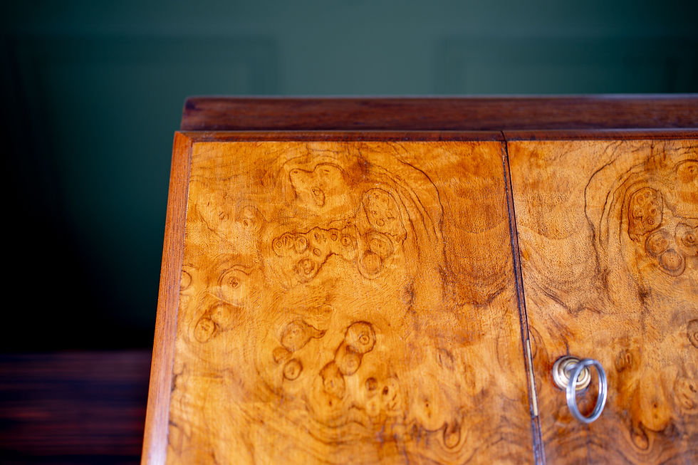 Thumbnail: Victorian Figured Walnut Stationery Cabinet SOLD