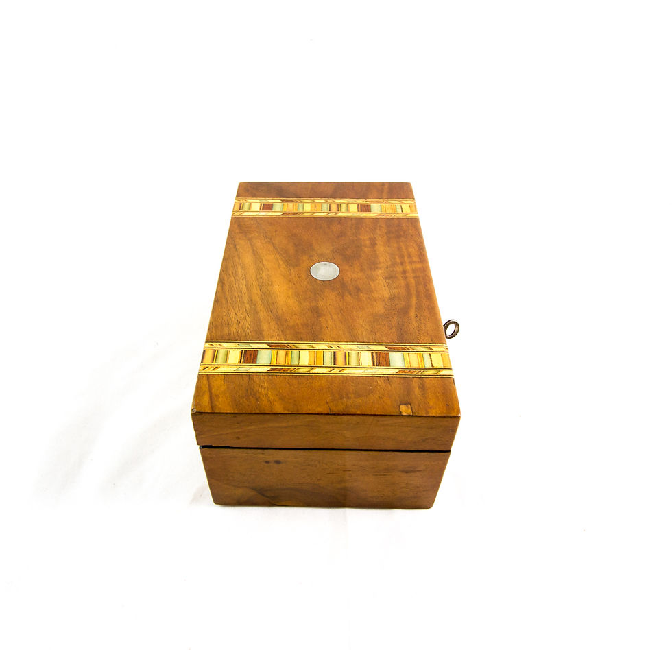 Thumbnail: Figured Walnut Table Box c.1880