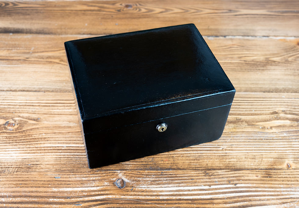 Thumbnail: Leather Jewellery Box c.1920