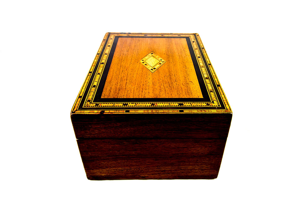 Thumbnail: Walnut Table Box c.1880