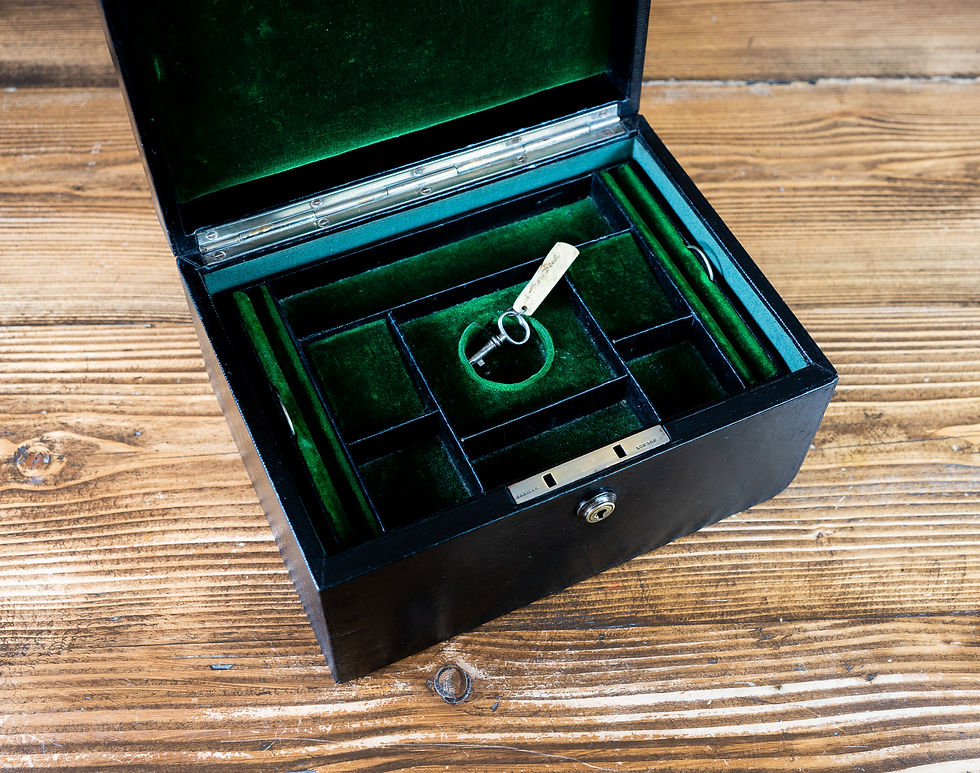 Thumbnail: Leather Jewellery Box c.1920