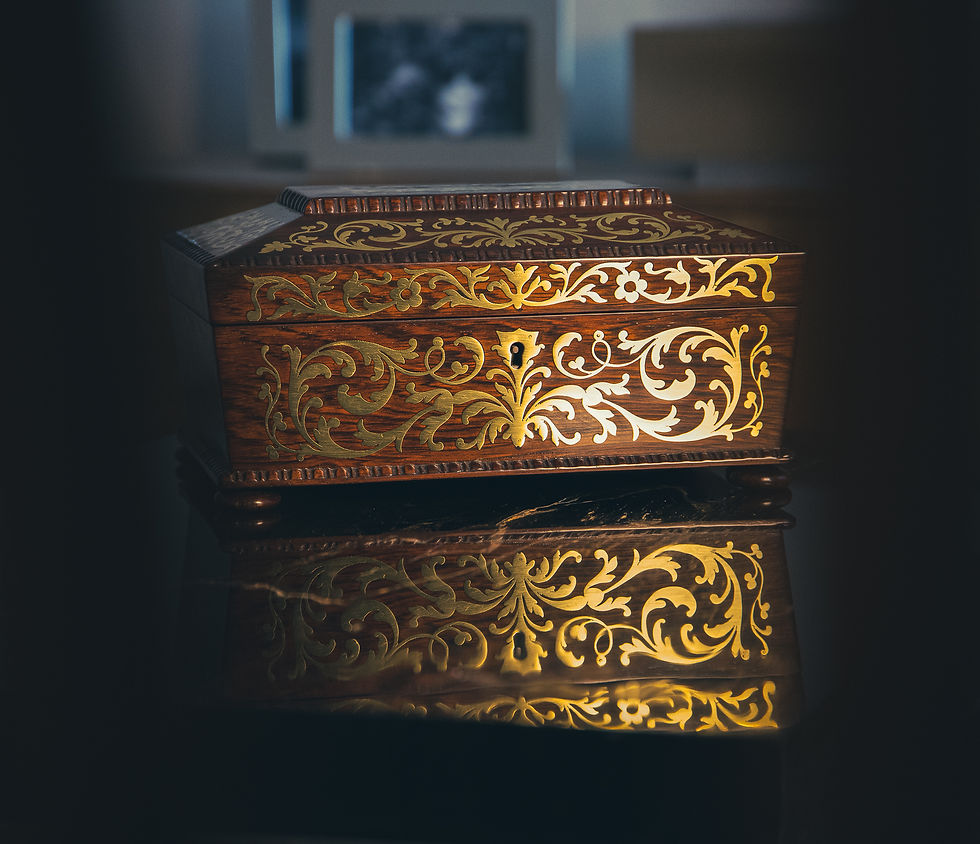 Thumbnail: Stunning Regency William IV Jewellery box 1820-30