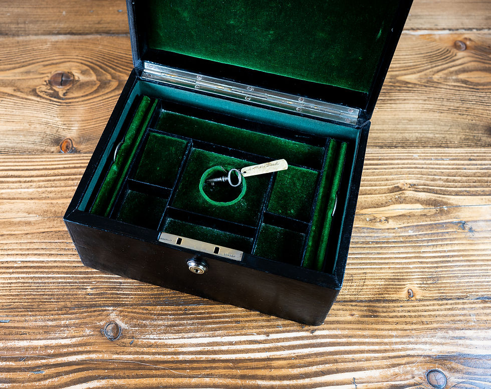 Thumbnail: Leather Jewellery Box c.1920
