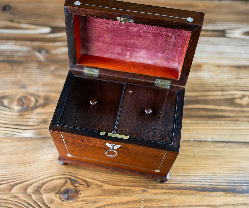 Thumbnail: William IV Rosewood Tea Caddy