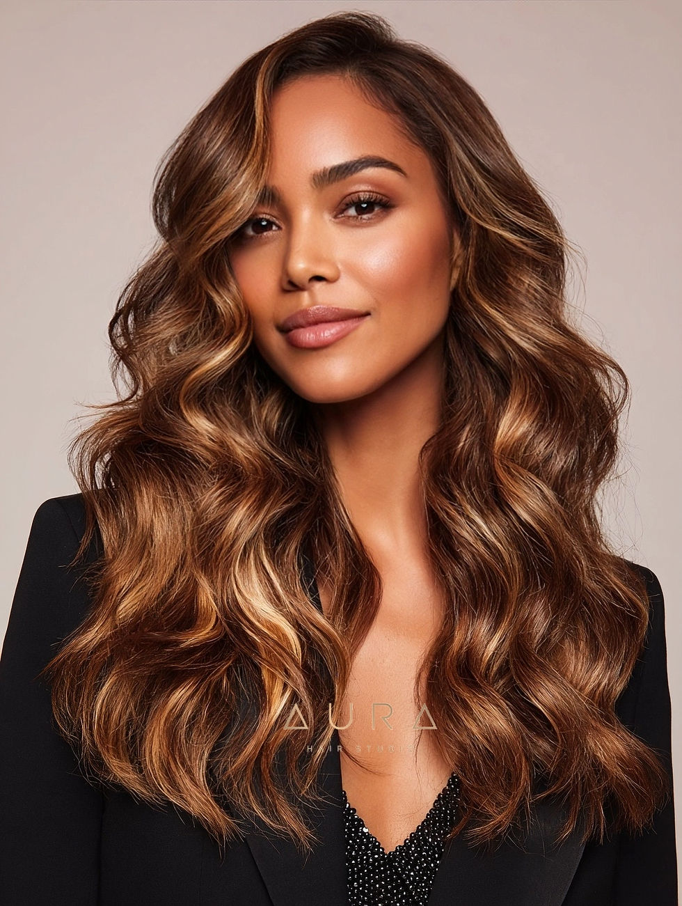 Extensão em banda liso Mocha Caramel Blend (60cm)