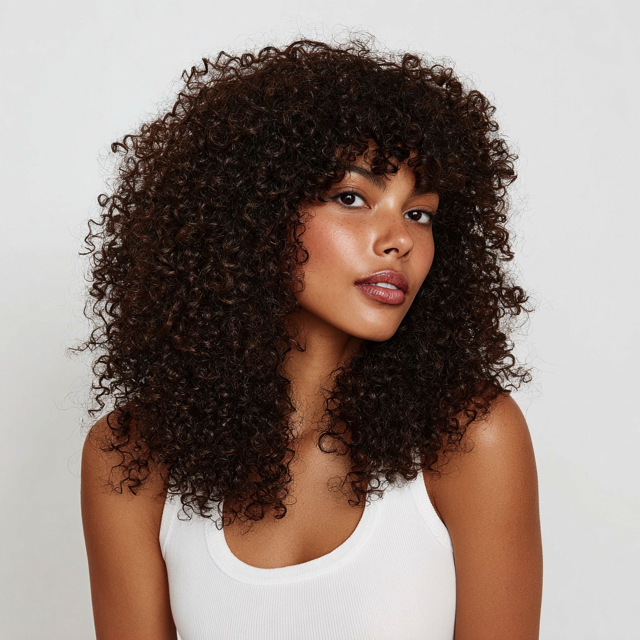 Extensões de Cabelo Afro Kinky Tic Tac Invisível 55 cm
