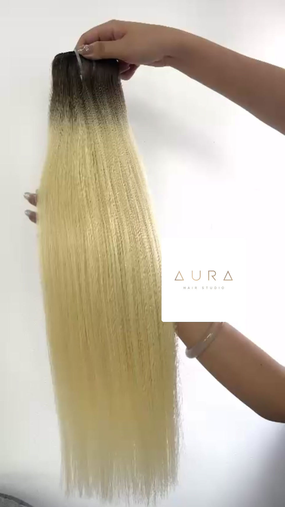 Miniatura: Extensões de Cabelo de Tic Tac Balayage