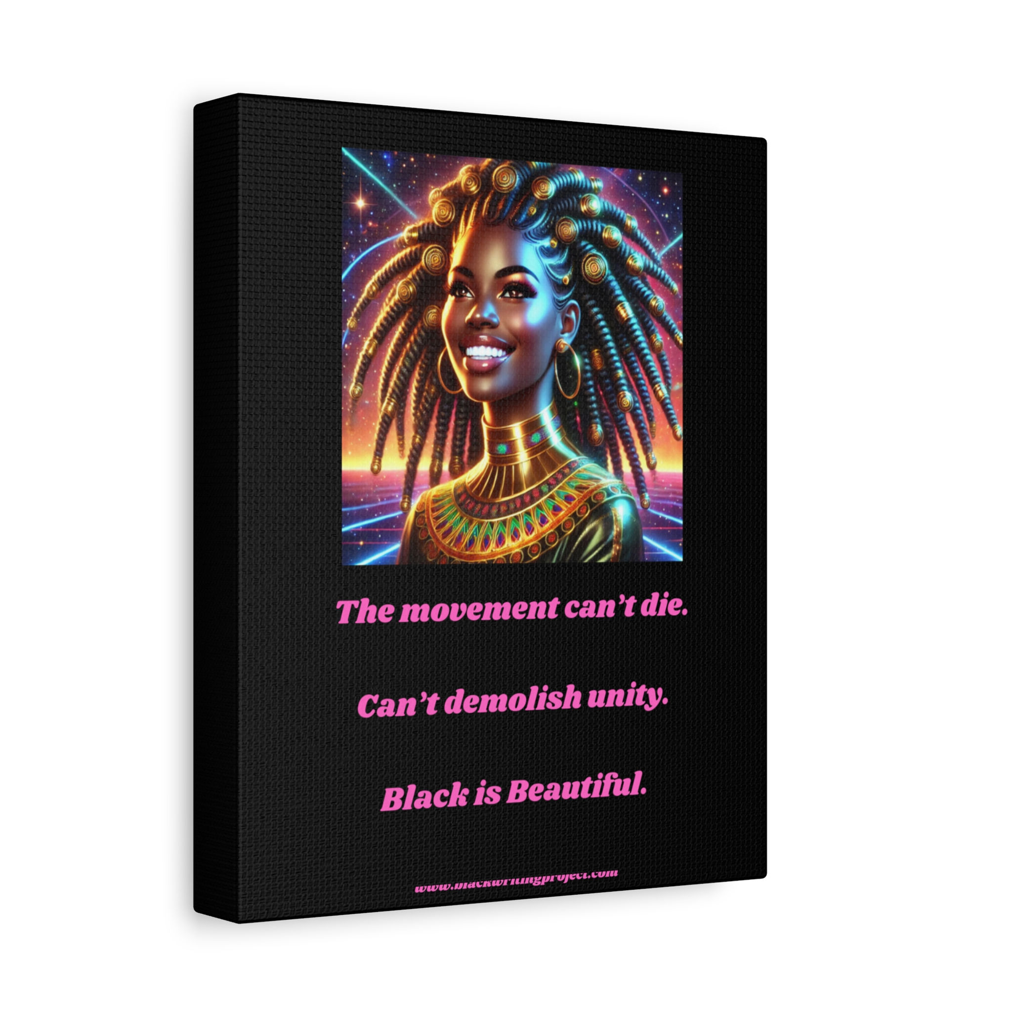 Black Lives Matter Canvas Art - Inspirational Stretched Wall Decor  (Haiku Poem)