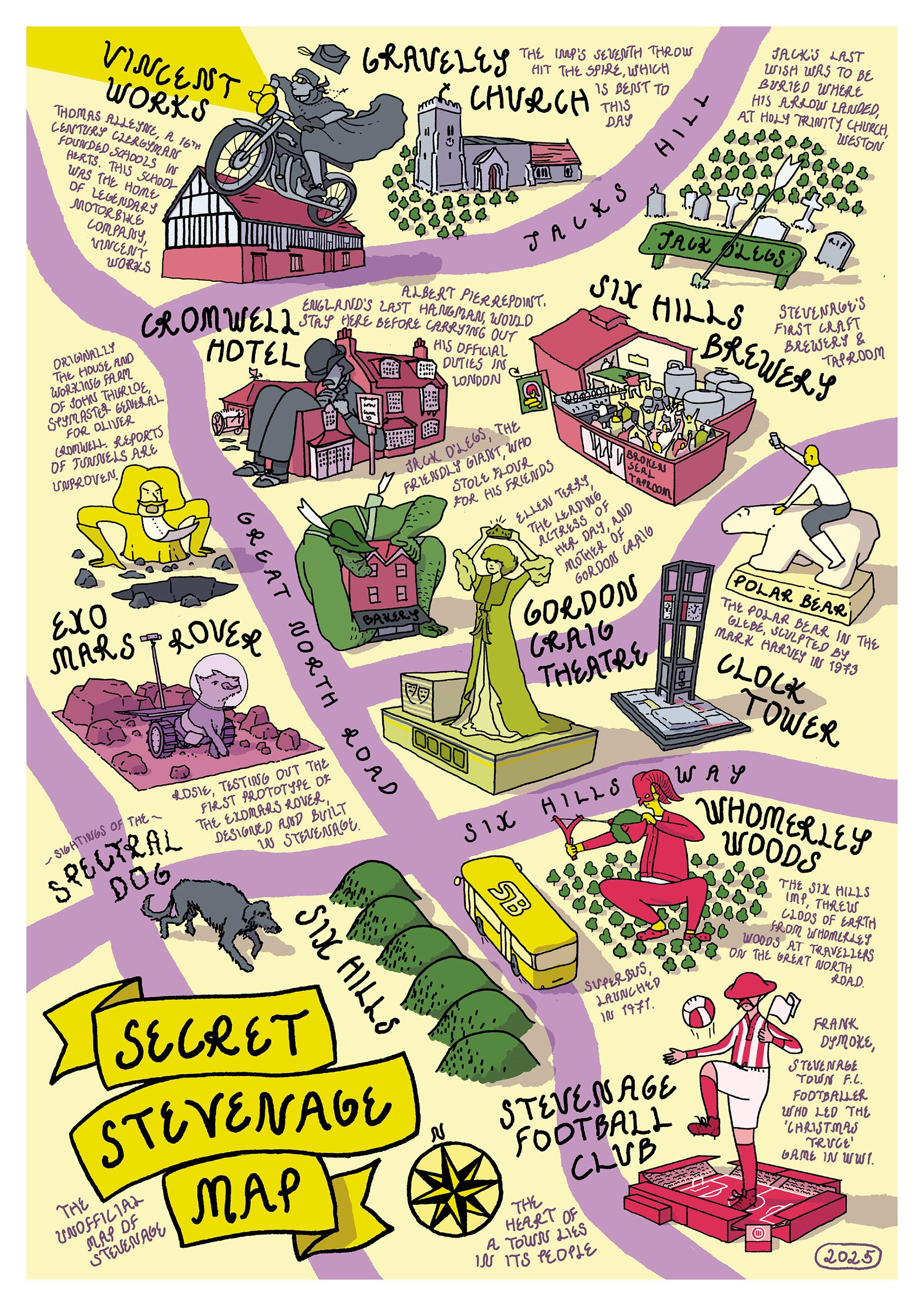 Secret Stevenage Map