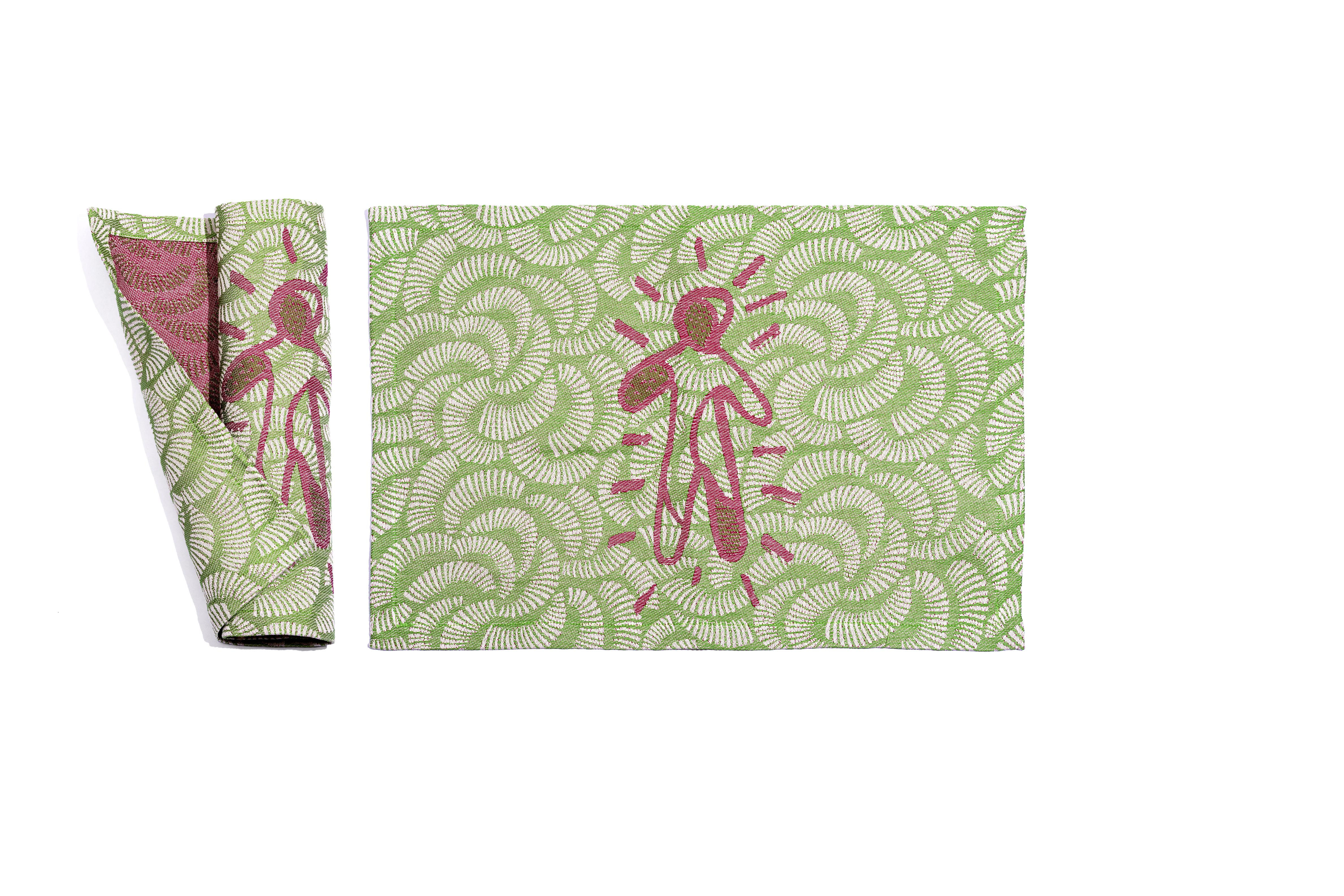 OMINO WAVES PLACEMATS  green