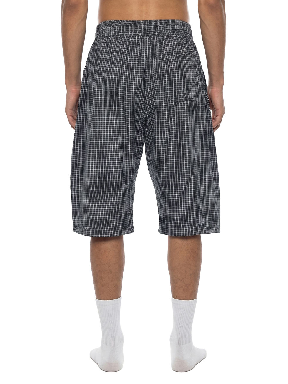 Thumbnail: $treetwear. - Unisex Plaid Loose Capri Shorts