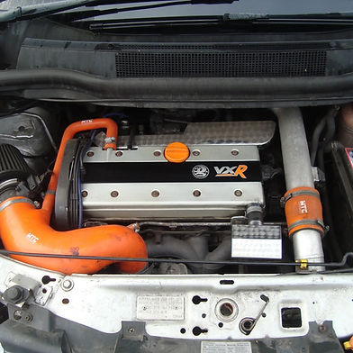 car engine close-up