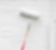 close-up image of white paint roller brush
