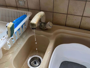 sink with an old tap