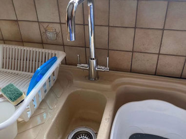 new tap of a sink