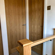 wooden doors and railing