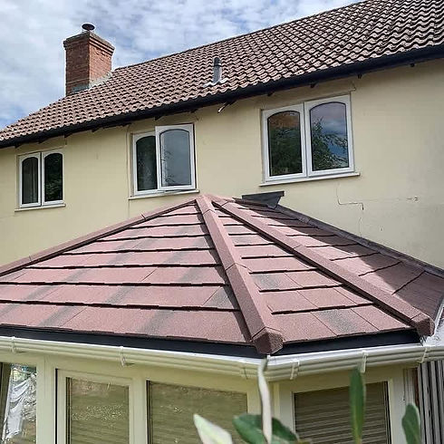 roof of a conservatory