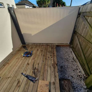 deck construction in progress