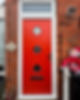 red front door