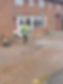 Pressure washing driveway